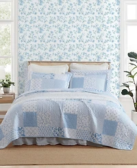 Laura Ashley Colleens Reversible 3 Piece Quilt Set, King
