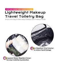 Byootique 420D Clear Makeup Travel Toiletry Bag Portable Cosmetic Organizer