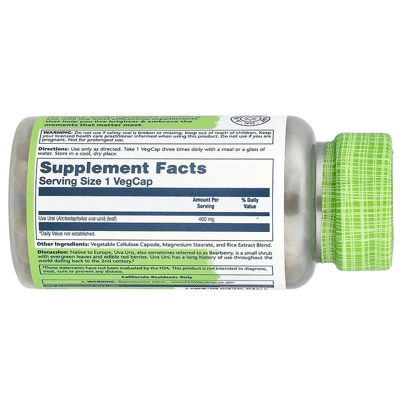 Solaray True Herbs Uva Ursi 460 mg