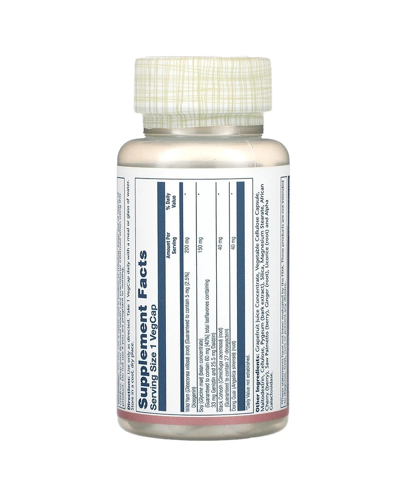 Solaray Phytoestrogen with Wild Yam Black Cohosh & Dong Quai