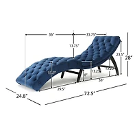 Streamdale Luxurious Tufted Indoor Chaise Lounge for Ultimate Relaxation