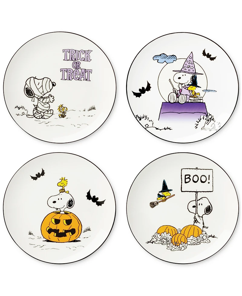 Lenox The Great Pumpkin Assorted Accent Plates, Set of 4
