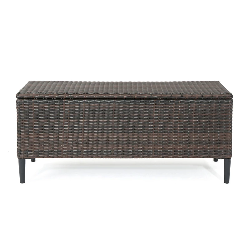 Streamdale Outdoor Resin Wicker Storage Unit for Patio | Pool Storage