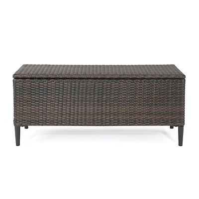 Streamdale Outdoor Resin Wicker Storage Unit for Patio | Pool Storage