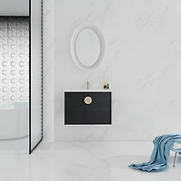 28 Inch Soft Close Doors Bathroom Vanity With Sink, For Small Bathroom