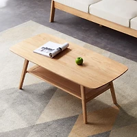 Streamdale Solid Wood Coffee Table with Amplified Storage and Enduring Charm