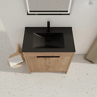 Streamdale 30" Freestanding Vanity with Basin and Doors