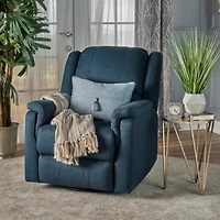 Streamdale Cozy Charcoal Swivel Glider Recliner