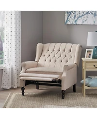 Streamdale Diamond Stitch Wingback Manual Recliner Comfort and Style United