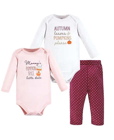 Hudson Baby Baby Girls Hudson Cotton Bodysuit and Pant Set