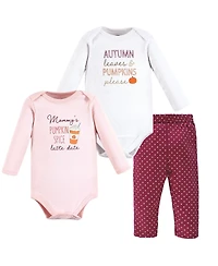 Hudson Baby Baby Girls Hudson Cotton Bodysuit and Pant Set