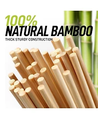 Zulay Kitchen Bamboo Marshmallow Roasting Sticks 17.5 inch - 120 Pack