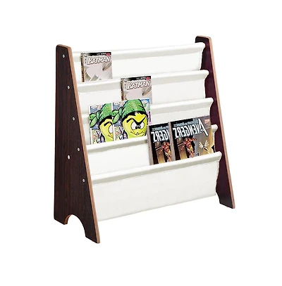 Kids Book Shelf Sling Storage Rack Organizer Bookcase Display Holder