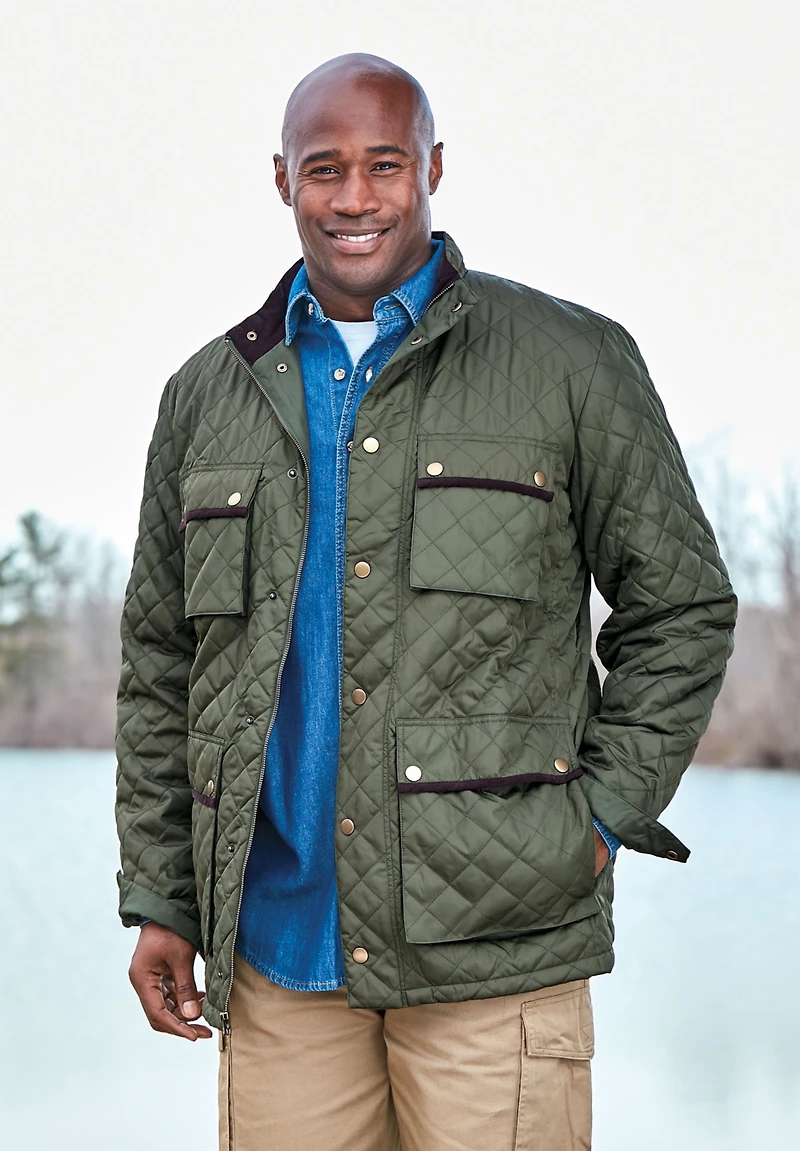 Boulder Creek Big & Tall by KingSize Quilted Jacket
