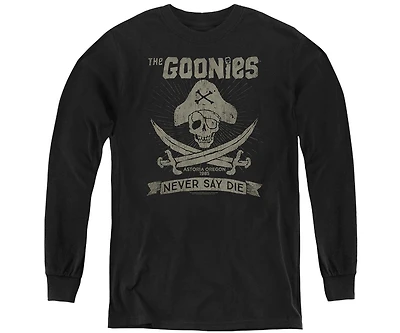 The Goonies Youth Never Say Die Long Sleeve Sweatshirt