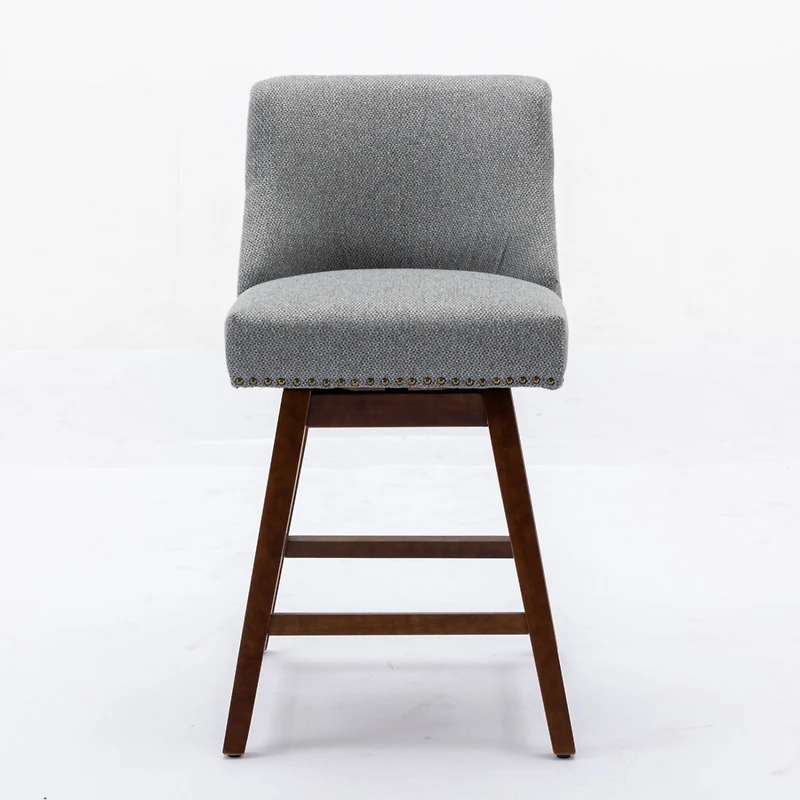 Simplie Fun Ergonomic Swivel Chair with Curved Back and Cushioned Seat