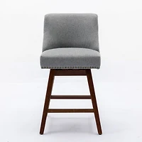 Simplie Fun Ergonomic Swivel Chair with Curved Back and Cushioned Seat