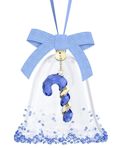 Swarovski Crystal Bell Candy Cane Hanging Ornament