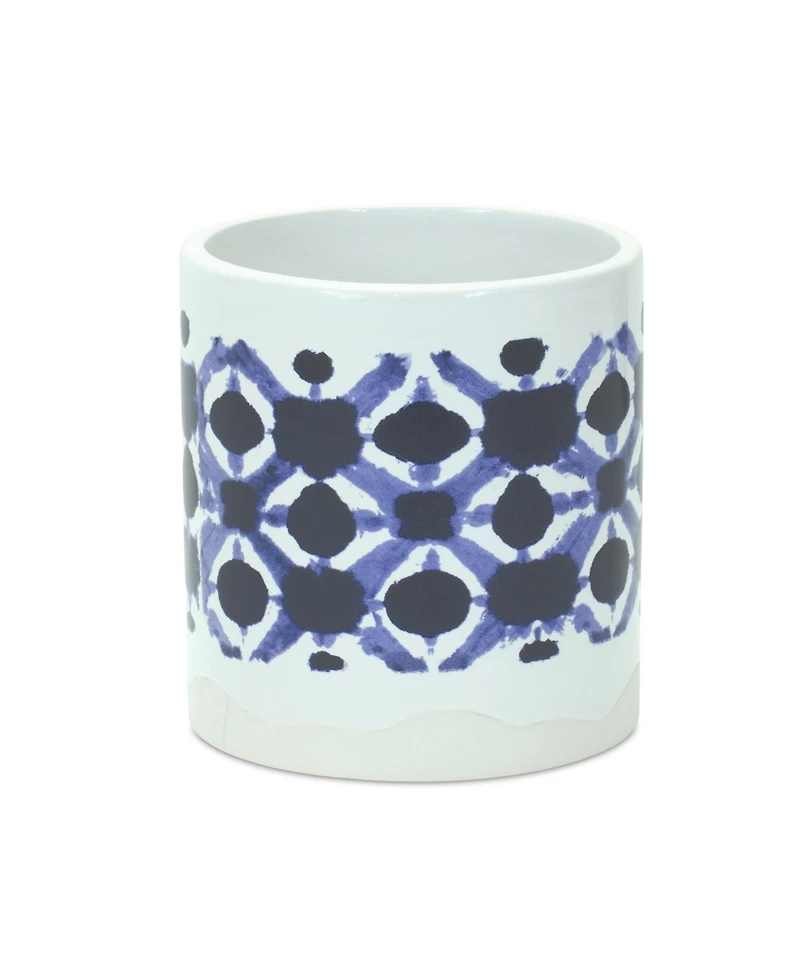 Slickblue Tie-dye Print Ceramic Pot (Set of 2)
