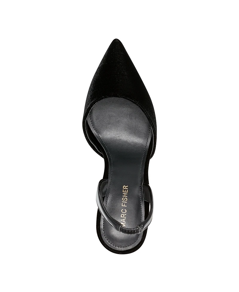 Marc Fisher Women's Hadya Pointy Toe Stiletto Slingback Pumps