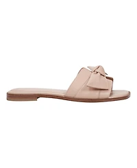Marc Fisher Women's Finey Square Toe Slip-On Flat Sandals