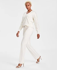 Anne Klein Petite Mid-Rise Bootcut Pants