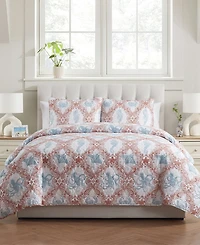 Closeout! Vcny Home Coastal 3-Piece Quilt Set, King