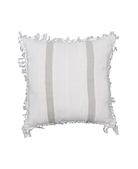 Nathan Garnet Striped Woven Square Accent Pillow, 20" x