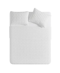 Vcny Home Diamond 3-Piece Quilt Set, Full/Queen