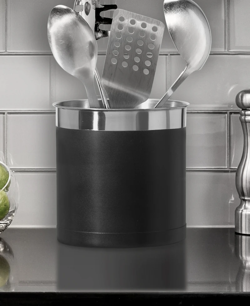 Oggi 7" Jumbo Stainless Steel Utensil Holder