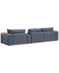 Nycolle 4-Pc. Modular Fabric Sectional with Console, Created for Macy's