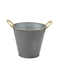 Slickblue Metal Pail Planter, Rustic Charm for Your Plants (Set of 3)