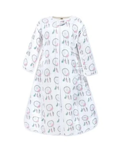 Hudson Baby Baby Girls Long Sleeve Muslin Sleeping Bag Wearable Blanket Sleep Sack