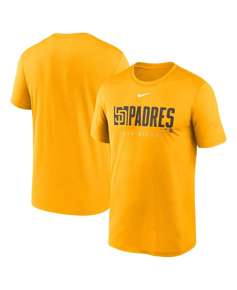 Nike Men's Gold San Diego Padres Knockout Legend Performance T-Shirt