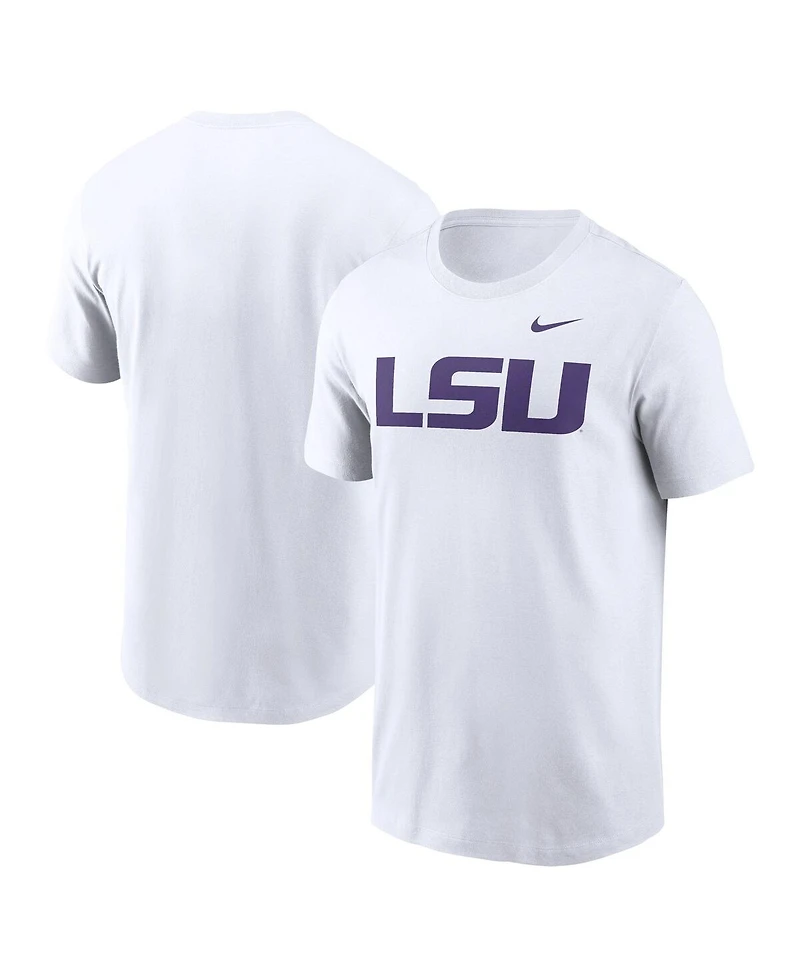 Nike Men's Heather Gray Lsu Tigers Primetime Evergreen Logo T-Shirt