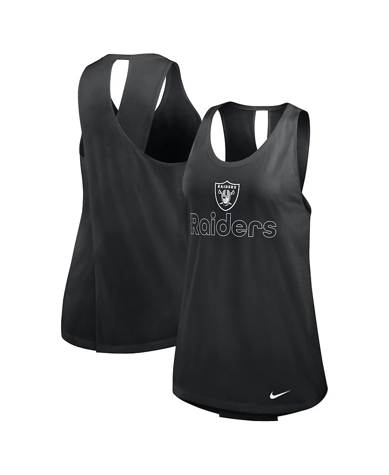 Nike Women's Black Las Vegas Raiders Performance Tank Top