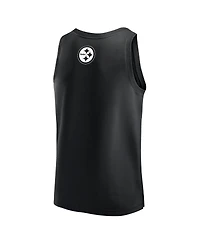 Fanatics Men's Black Pittsburgh Steelers Elements Tank Top