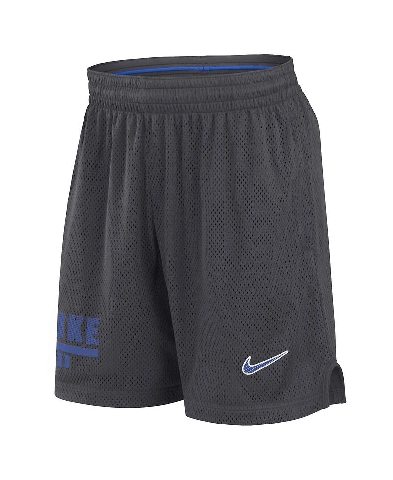 Nike Men's Anthracite Duke Blue Devils 2024 Sideline Mesh Shorts