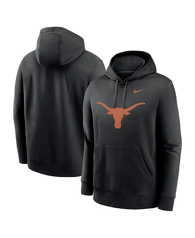 Nike Men's Texas Longhorns Primetime Evergreen Club Fleece Pullover Hoodie
