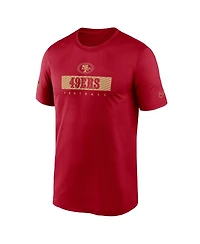 Nike Men's Scarlet San Francisco 49ers Sideline Legend Performance T-Shirt