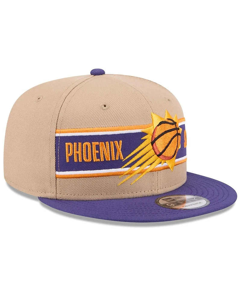 New Era Men's Tan/Purple Phoenix Suns 2024 Nba Draft 9FIFTY Snapback Hat