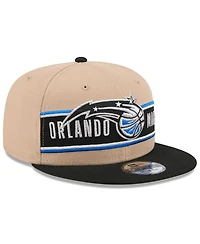 New Era Men's Tan/Black Orlando Magic 2024 Nba Draft 9FIFTY Snapback Hat