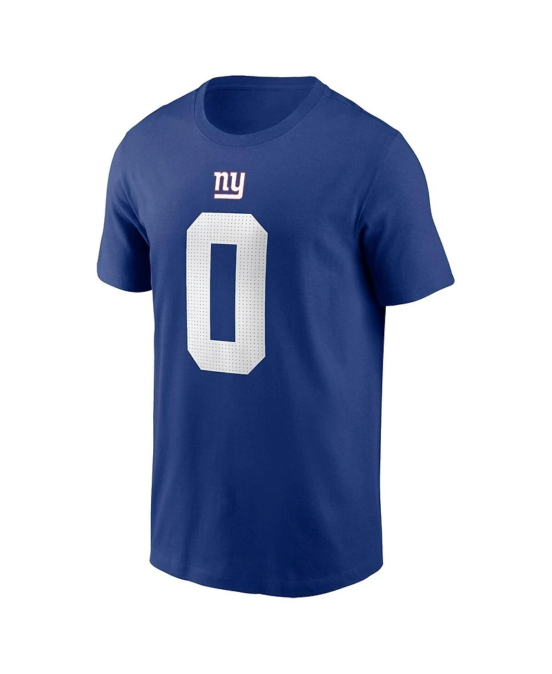 Nike Men's Brian Burns Royal New York Giants Player Name Number T-Shirt