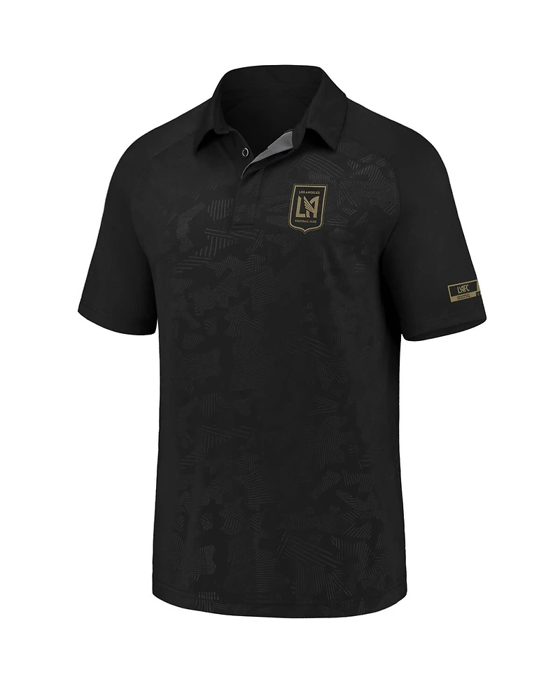 Fanatics Men's Black Lafc Iconic Defender Polo Shirt