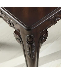 Streamdale Ornate Detailing Dark Cherry Finish Wood Coffee Table