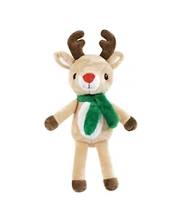 Hudson Baby Unisex Baby Plush Blanket with Toy, Rudolph And