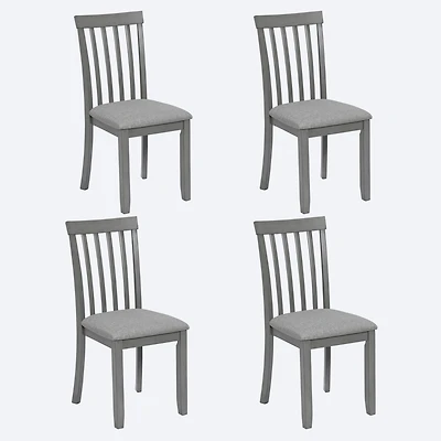 Elegant Solid Wood Upholstered Dining Chair Set of 4 for Comfort and Style