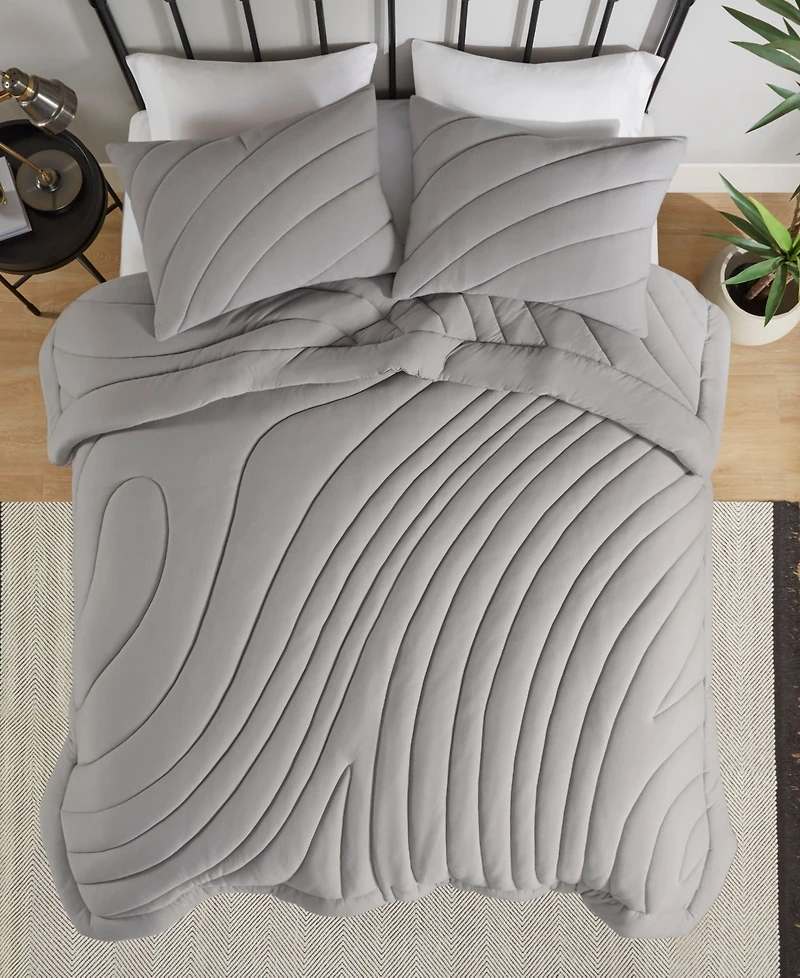 Urban Habitat Juniper Puffy 3-Pc. Comforter Set, Full/Queen