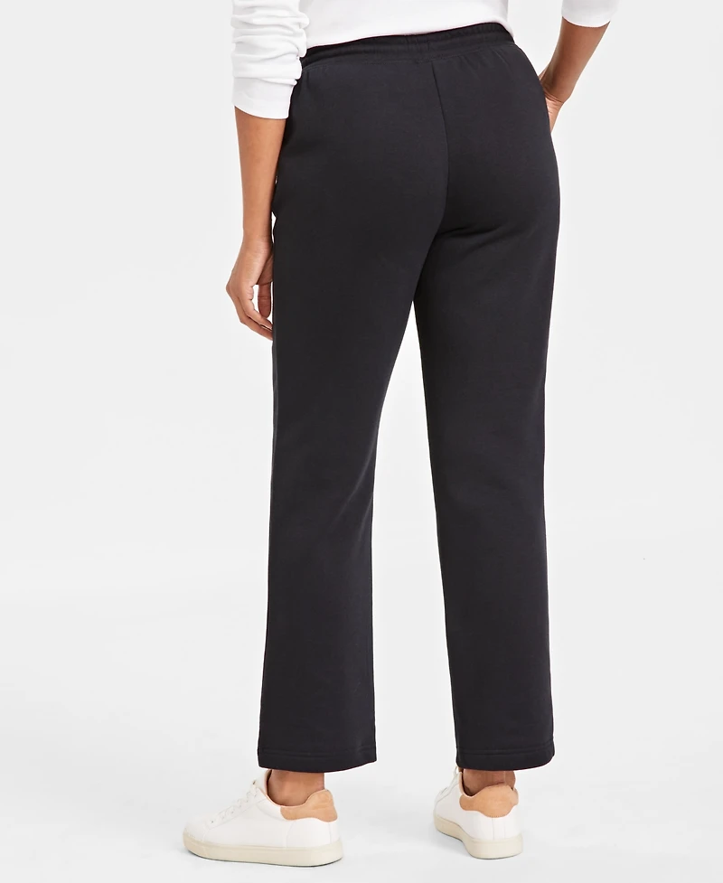 Style & Co Women's Mid-Rise Drawstring-Waist Fleece Pant, Created for Macy's