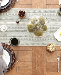 Design Imports Braided Stripe Table Runner